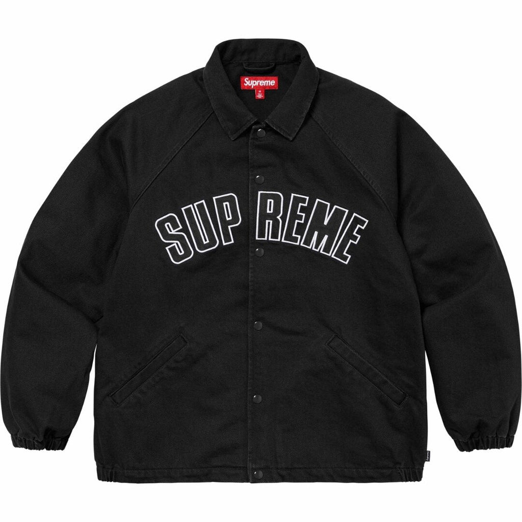 Supreme Arc Logo Black Coaches Jacket