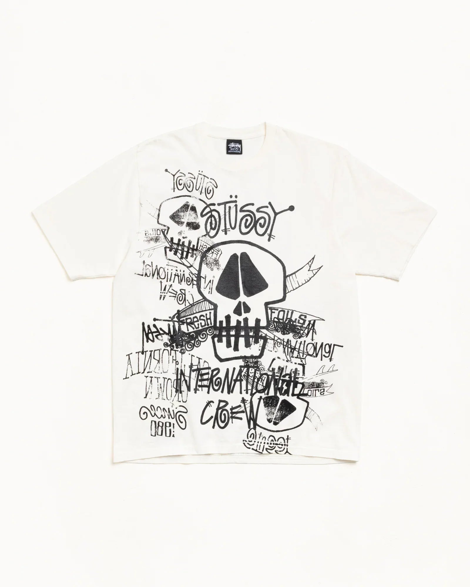 STUSSY SKULLS TEE PIGMENT DYED