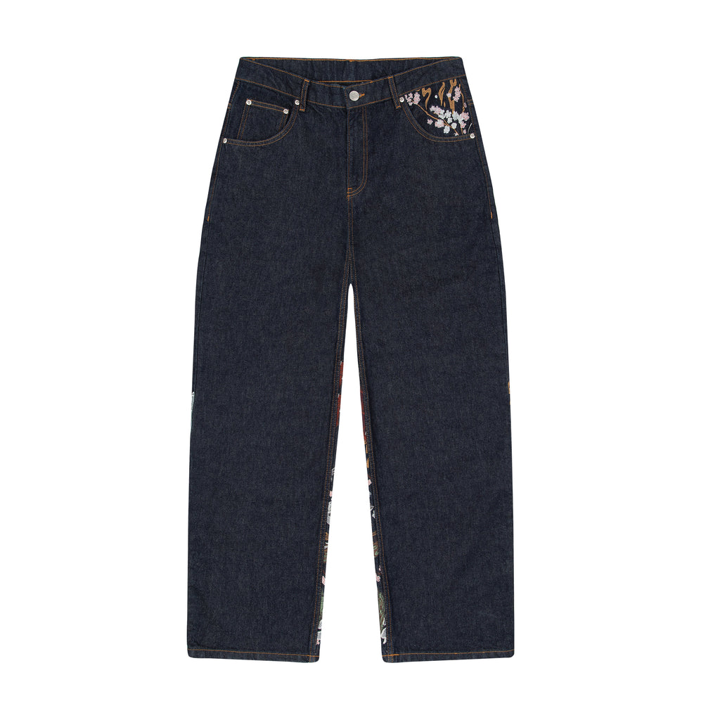 "yakuza" raw Denim blue