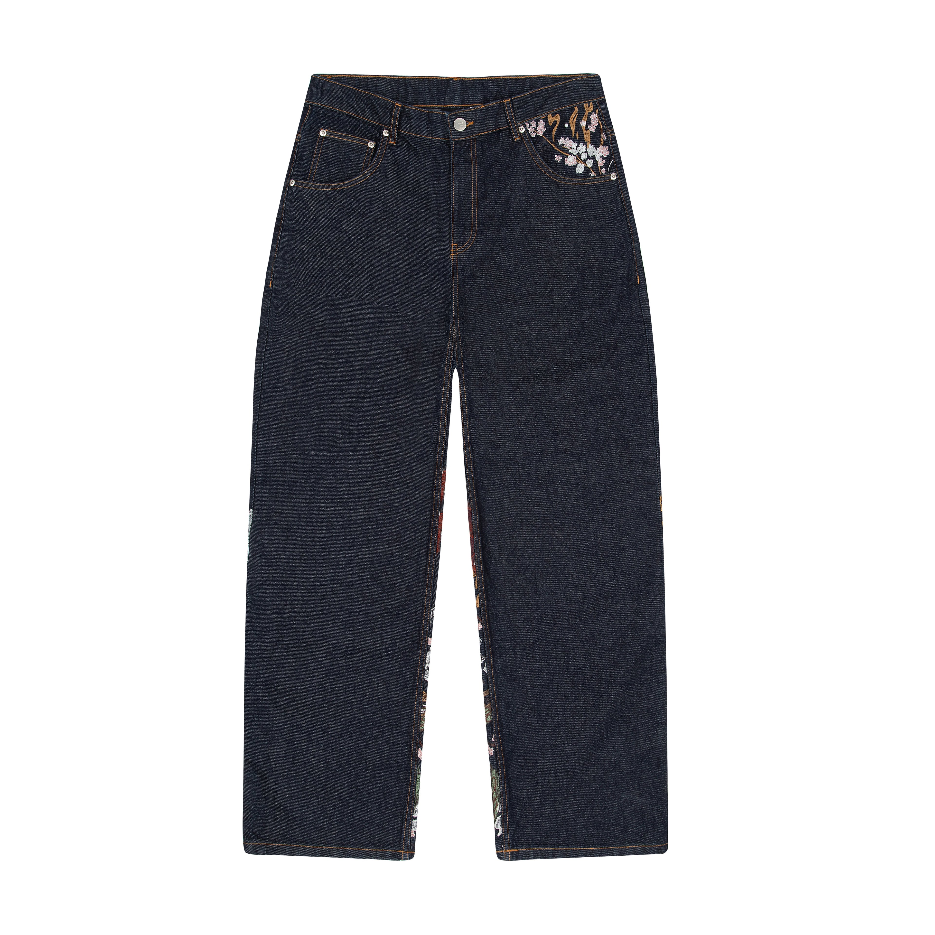 "yakuza" raw Denim blue