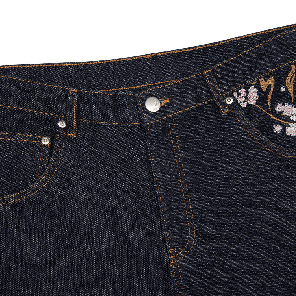 "yakuza" raw Denim blue