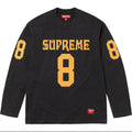 Supreme Crossover L/S Football Top – Black