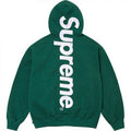 Supreme Vertical Logo Hooded Sweatshirt - Dark Green