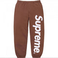 Supreme Vertical Logo Sweatpant - Heather Grey / White