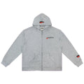 Roughplay Small Logo Full-Zip Hoodie - Light Grey