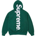 Supreme Vertical Logo Hooded Sweatshirt – Green / White
