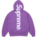 Supreme Vertical Logo Hooded Sweatshirt – Purple / White