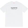 Supreme Minimal Linear Logo White Tee