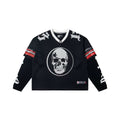 "Godspeed" Layered Mesh Skull Long Sleeve Jersey