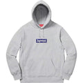 Supreme Bandana Box Logo Hooded Sweatshirt - Heather Grey / Blue