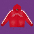 Roughplay Arch Logo Track Zip-Up Hoodie - Red