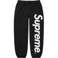 Supreme Vertical Logo Sweatpant - Black / White