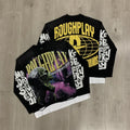 Roughplay Skull Graphic Heavyweight Long-Sleeve Tee - Black/Yellow