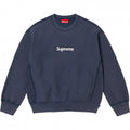 Supreme Box Logo Crewneck Sweatshirt - Navy / Dark