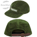 Supreme Olive Green Corduroy 5-Panel Box Logo Camp Cap
