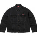 Supreme Small Box Logo Denim Trucker Jacket - Washed Black
