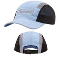 Supreme Light Blue and Black Reflective Piping 5-Panel Box Logo Camp Cap