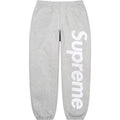 Supreme Vertical Logo Sweatpant - Heather Grey / White