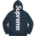 Supreme Vertical Logo Hooded Sweatshirt – Navy / White
