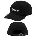 Supreme Black 5-Panel Box Logo Camp Cap with Leather Strap