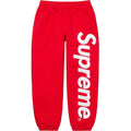 Supreme Vertical Logo Sweatpants – Red / White