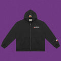 Roughplay Small Logo Full-Zip Hoodie - Black