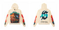 Vintage "Godspeed" High Roller Skeleton Oversized Beige Hoodie