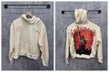 Vintage "Godspeed" Statue of Liberty Oversized Beige Hoodie
