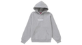 Supreme Box Logo Hoodie Heather Grey (FW24) (P)