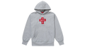 Supreme Cross Box Logo Hoodie Heather Grey (FW20)