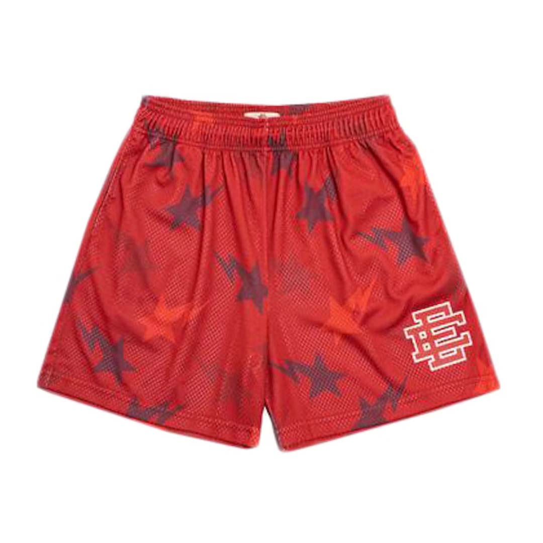 Eric Emanuel Bape EE Basic Red Shorts