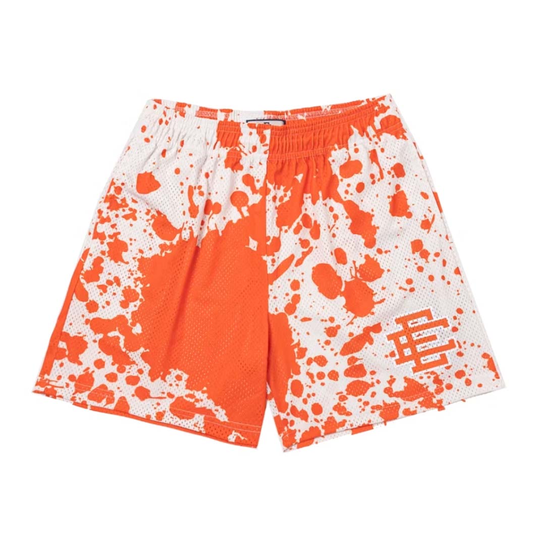 Eric Emanuel EE Orange White Paint Spill