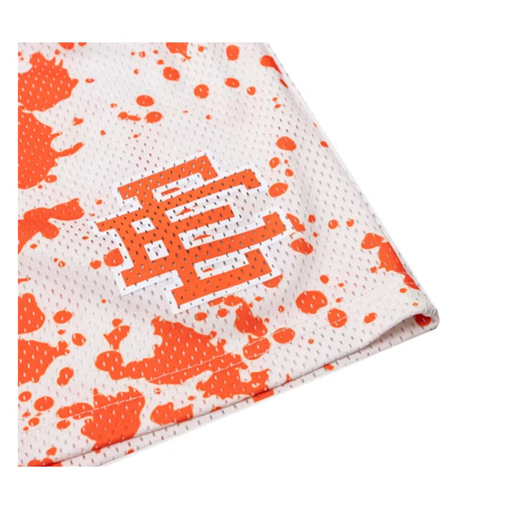 Eric Emanuel EE Orange White Paint Spill