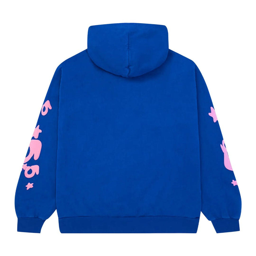 Sp5der Beluga Hoodie Blue Pink