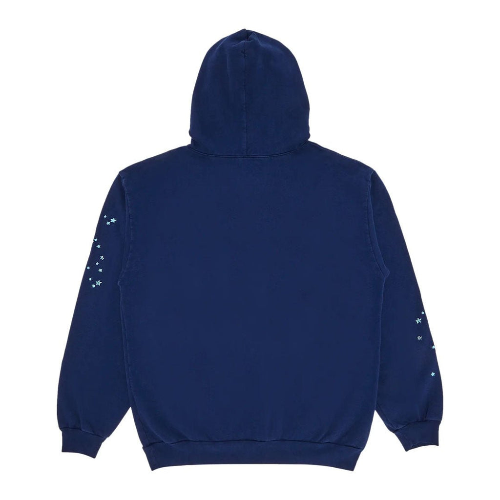 Sp5der OG Web Hoodie Navy Blue Green Pink